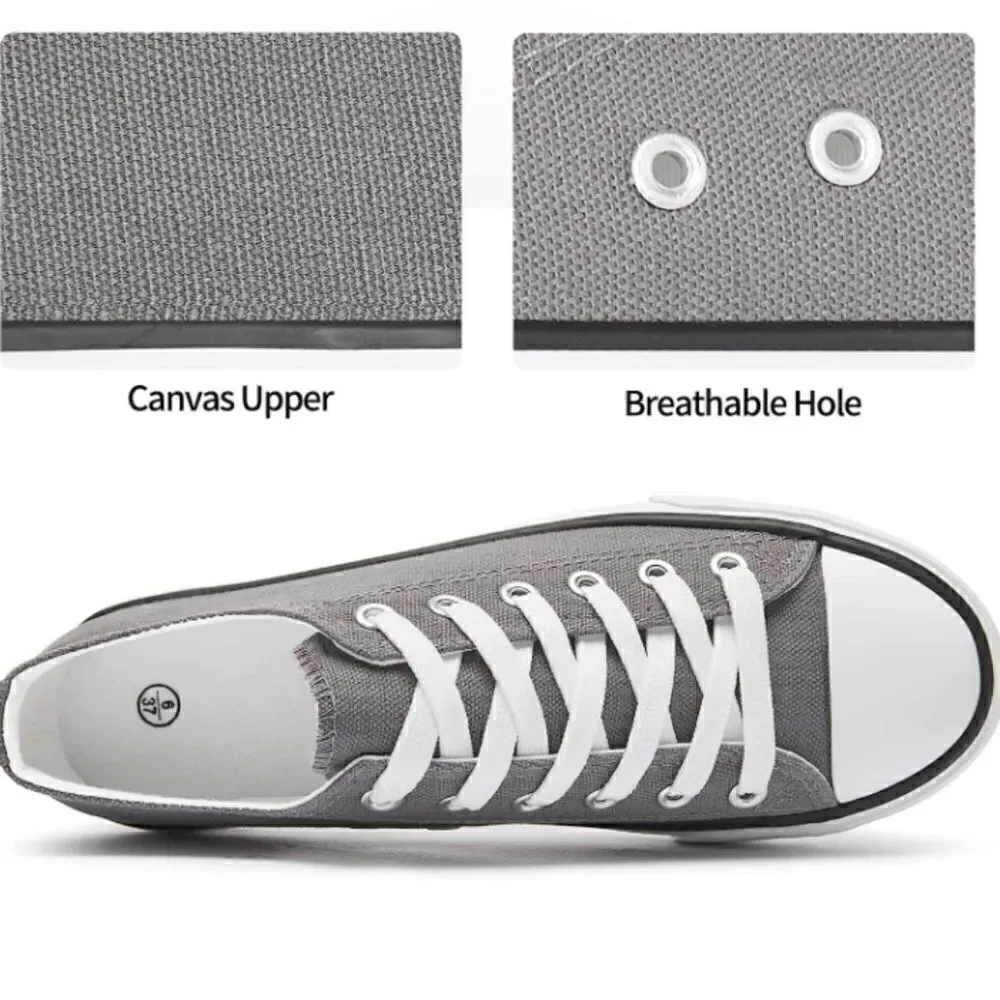 Platform Canvas Low Top Sneakers
